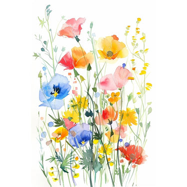 Flowers Watercolour Canvas